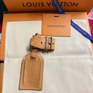 Louis Vuitton Vachetta Leather Luggage Tag and Poignet Authentic NO BOX